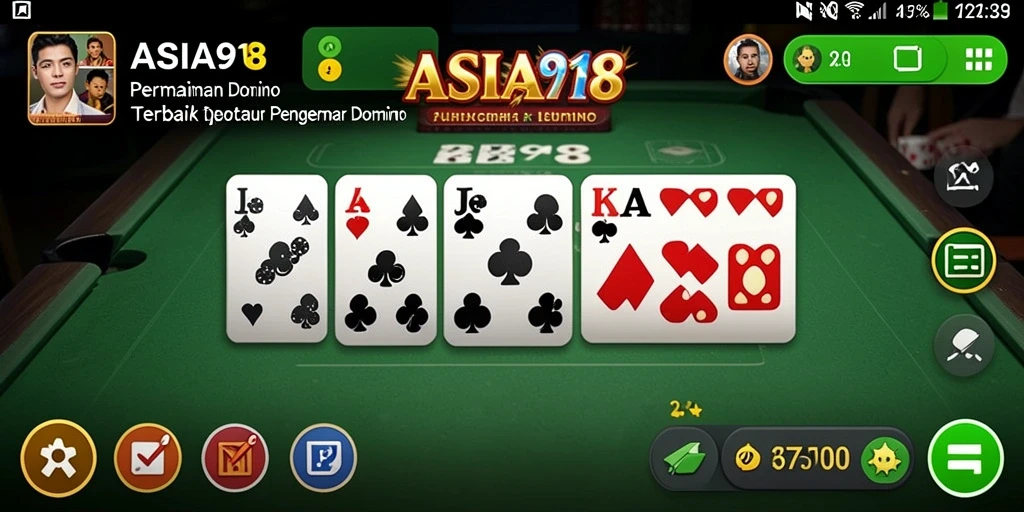Tampilan gameplay Domino yang seru dan menarik di ASIA918.