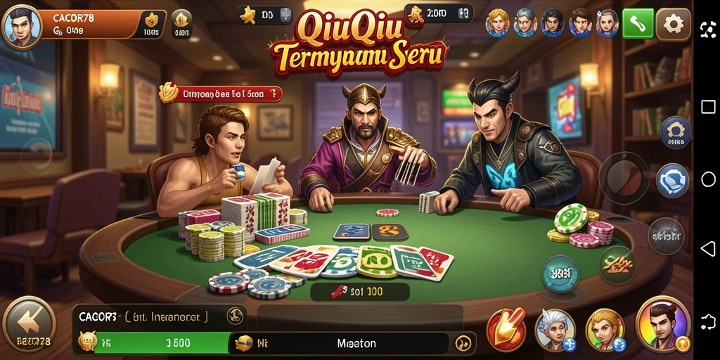 Screenshot gameplay QiuQiu di CACOR78 yang menarik.